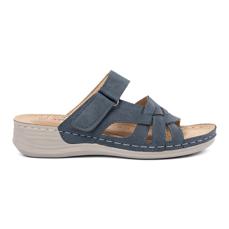 Seastar Infradito da donna blu con velcro