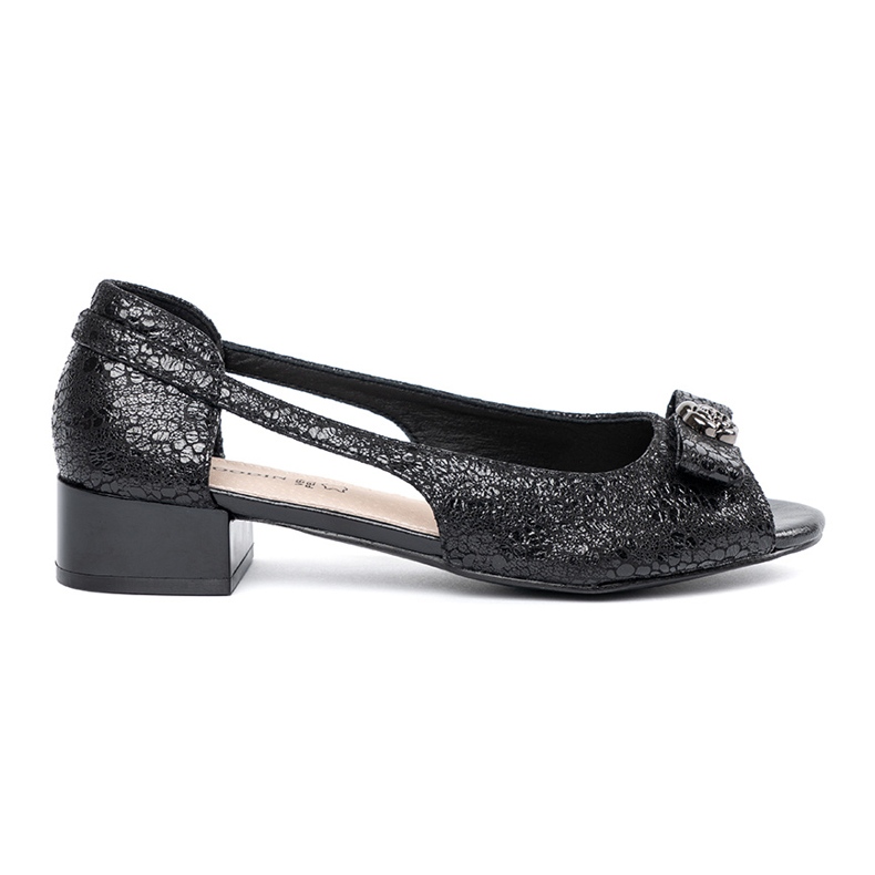 Goodin Scarpe scorrevoli nere con le dita nude nero