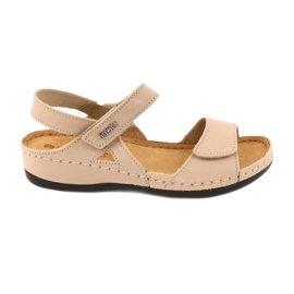 Sandali in pelle femminile inblu 158d102 beige