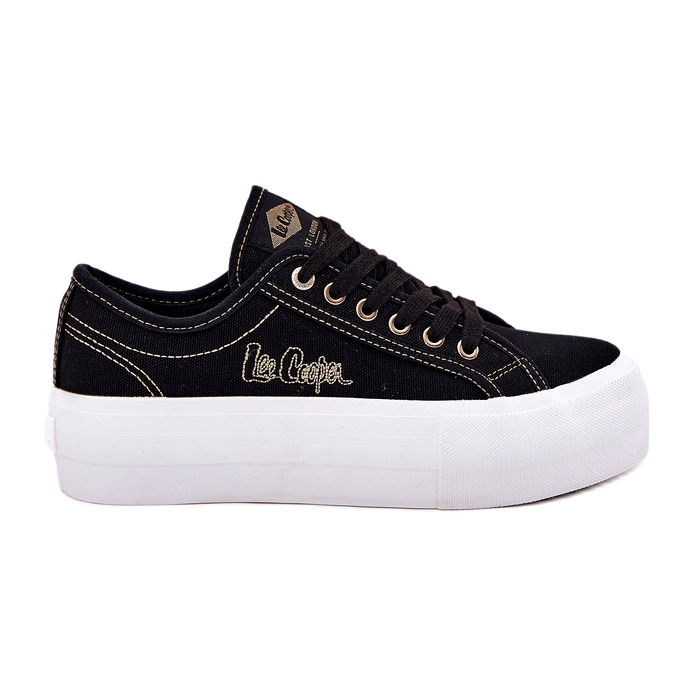 Sneaker materiali da donna sulla piattaforma Lee Cooper LCW-25-31-3431L nero