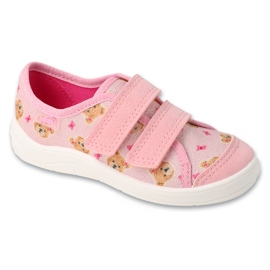 Slifori per bambini Pink Befado 772Y018 in un orsacchiotto rosa
