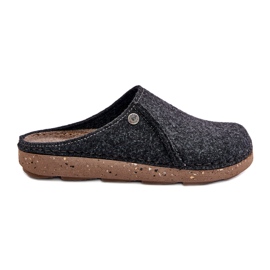 Pantofole da uomo inblu mt000011 grafite nero
