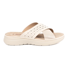 Light Beige Flip Flip sulla piattaforma