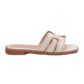 Flip piatto piatto decorati -Flip piatti beige