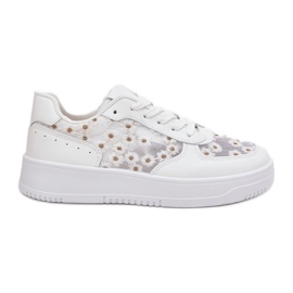 Sneaker da donna Mesh White Stokrotki bianco