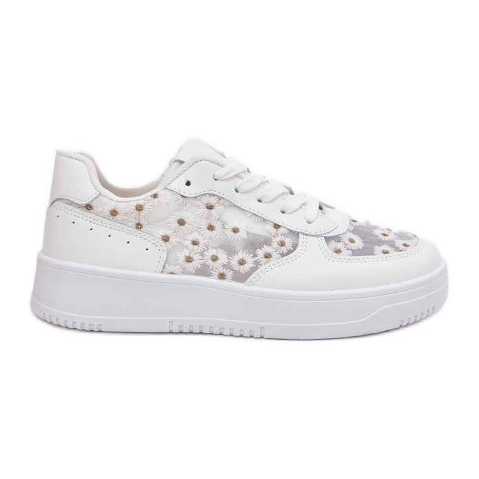 Sneaker da donna Mesh White Stokrotki bianca