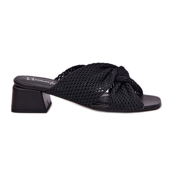 Flip da donna sul blocco Maciejka 06955-01 Nero