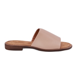 EVento Flip flip beige in pelle da donna in pelle
