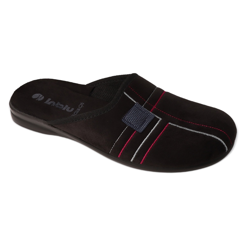 Ciabatte da uomo Inblu con fantasia geometrica 155M026 nero