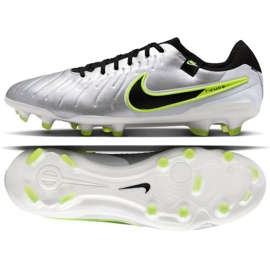 Nike Tiempo Legend 10 Pro FG DV4333-001 SCARPE DELLA COLLIO d'argento