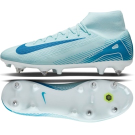 Nike Zoom Mercurial Superfly 10 Academy SG-Pro AC FQ8336-400 Scarpe da calcio blu