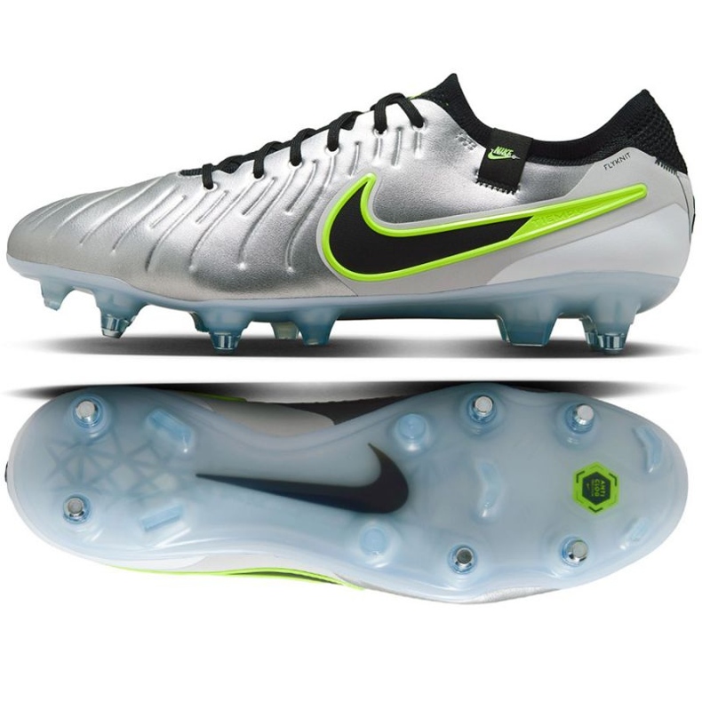 Nike Tiempo Legend 10 Elite SG-Pro AC DV4329-001 Scarpe da calcio d'argento
