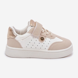 Sneaker sneaker sneaker su velcro beige