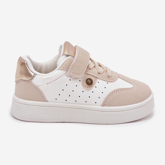 Sneaker sneaker sneaker su velcro beige