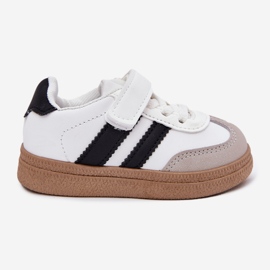 Scarpe da ginnastica sneaker sneaker con velcro bianco bianca