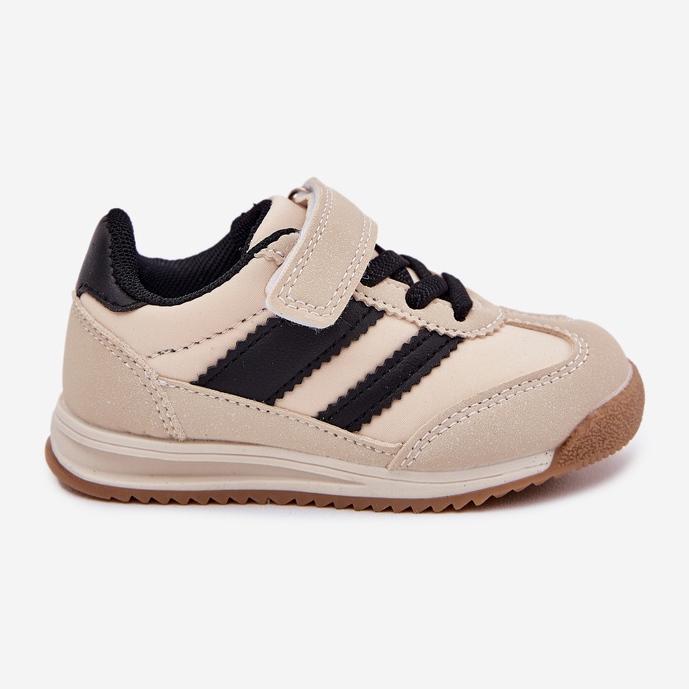 Scarpe sportive con sneaker per bambini con beige