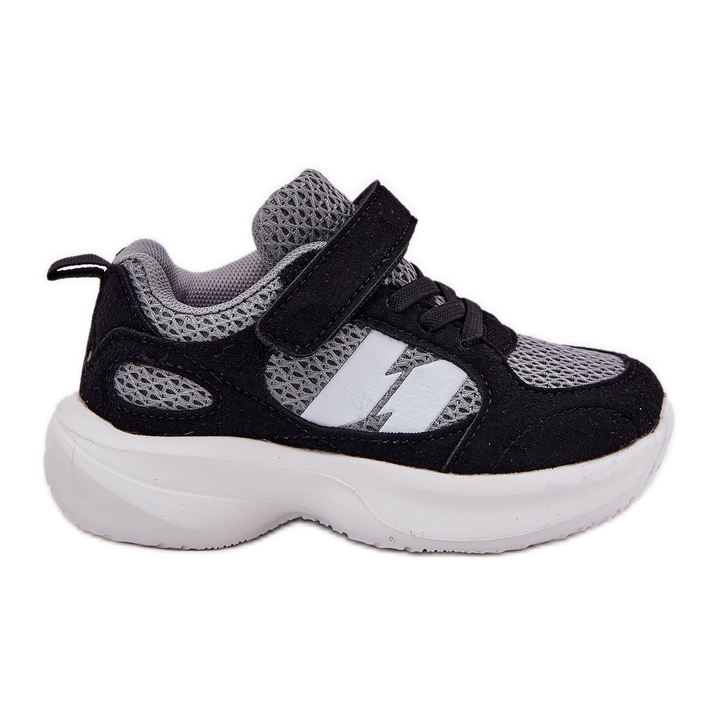 Scarpe sportive per bambini a grigio nero