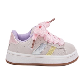 Sneaker Sneaker Sports Sports Multikolor Velcro beige