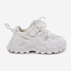 Scarpe sportive per bambini bianchi bianca