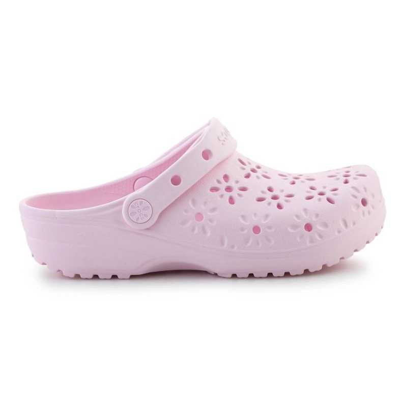 CROCS CLOCS Floral Cut Out Clog 210927-6W rosa