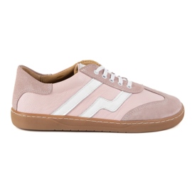Scarpe in pelle da donna a piedi nudi Olivier Eliza Pink rosa