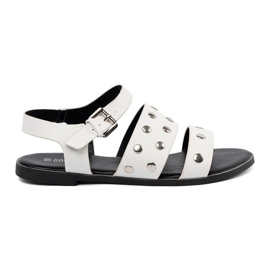 Goodin Sandali bianchi con borchie bianco