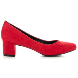 Vices New Collection Décolleté classiche in pelle scamosciata rosso