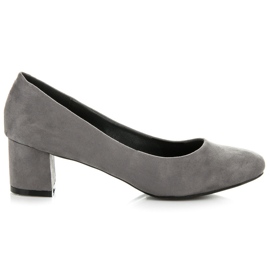 Vices New Collection Décolleté classiche in pelle scamosciata grigio