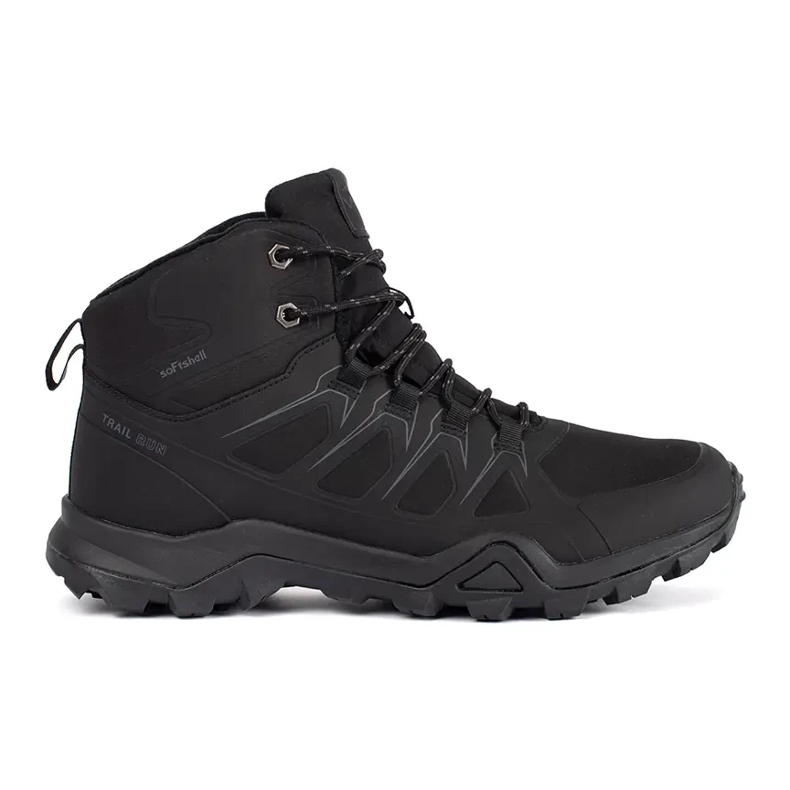 Vico Scarpe da trekking alte da uomo nere nero