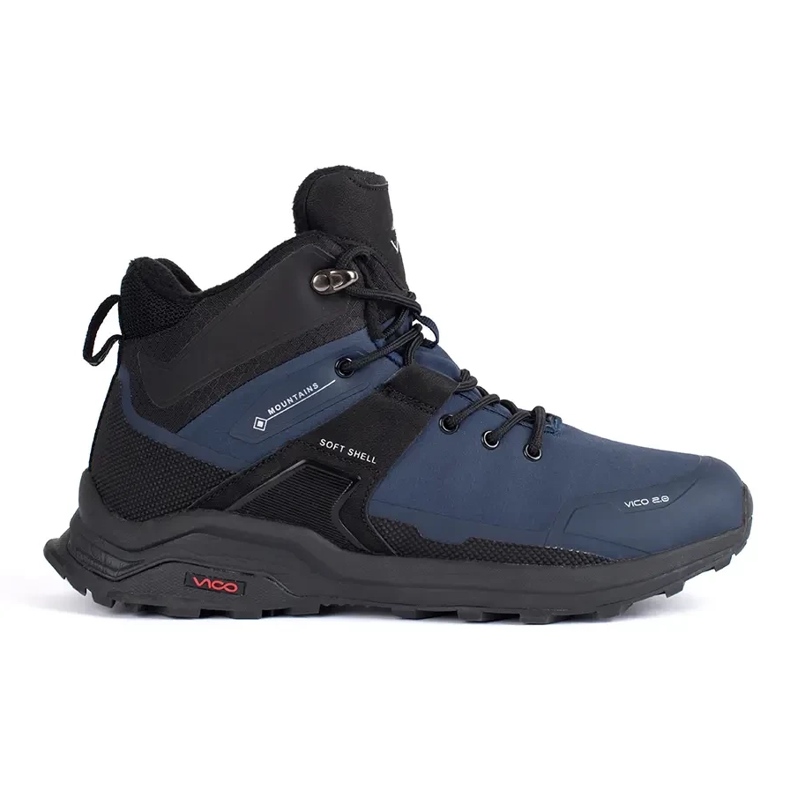 Vico Scarpe da trekking da uomo blu nero e blu