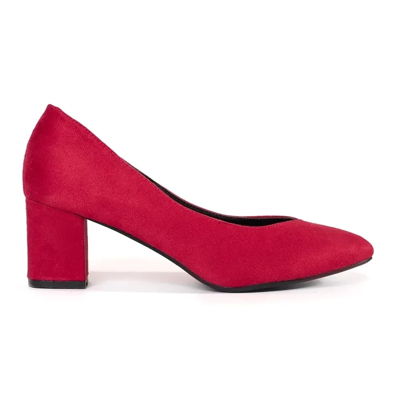 Goodin Pompe per donne in pelle scamosciata rossa rosso
