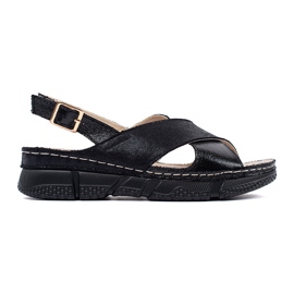 Goodin Sandali piatti neri nero
