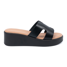 Seastar Pantofole della piattaforma nera femminile nero