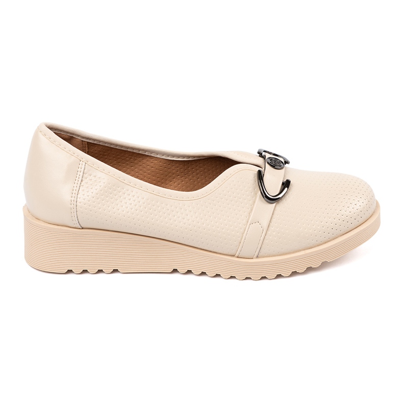 Seastar Scarpe per zeppe con fibbia decorativa beige