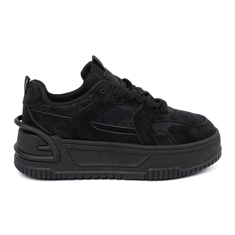 Sneaker femminili con pizzo nero