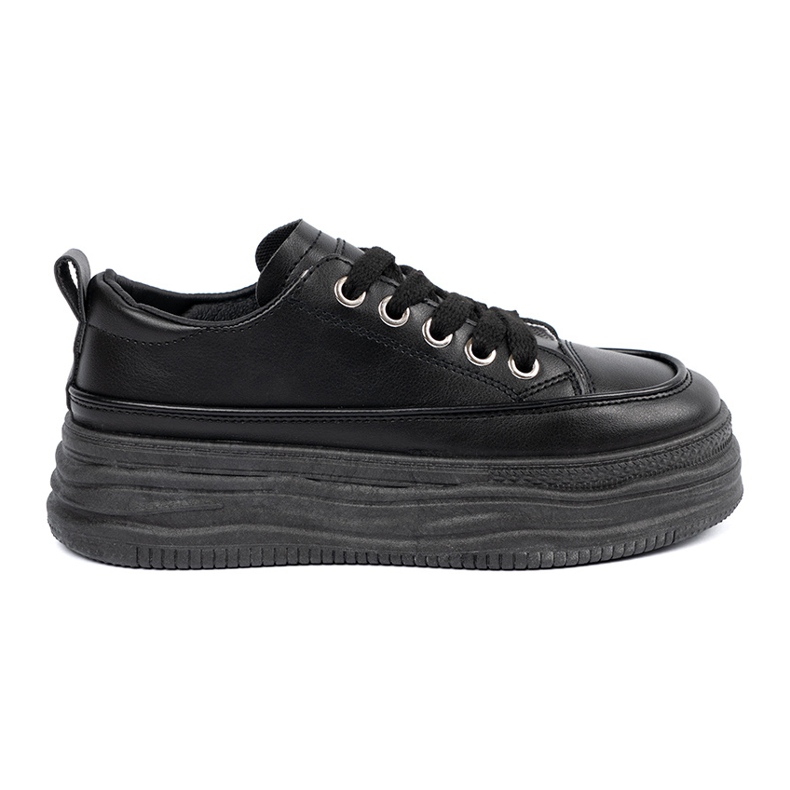 Sneaker nere sulla piattaforma nero
