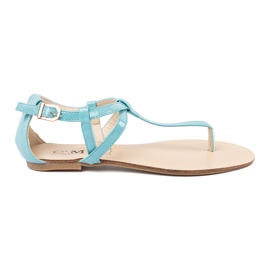 Sandali blu in stile blu da donna