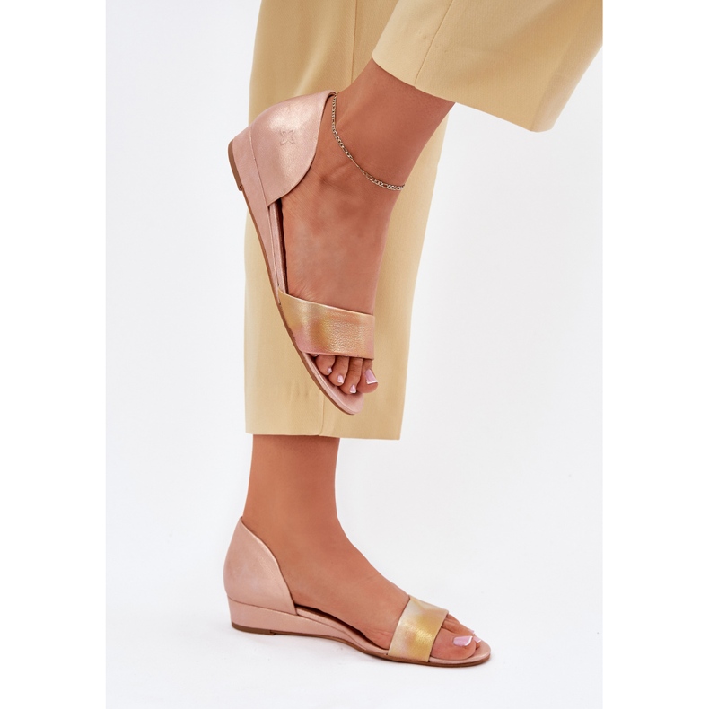 Sandali in pelle Maciejka 01971-72 Oro rosa