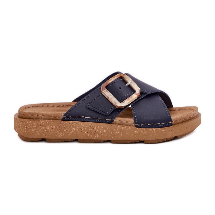 Flip in pelle femminile con Inblu Ed0003iu Navy Blue