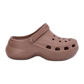 Flip di schiuma femminile Flip sulla grande unica Big Star RR274A121 Dark Beige