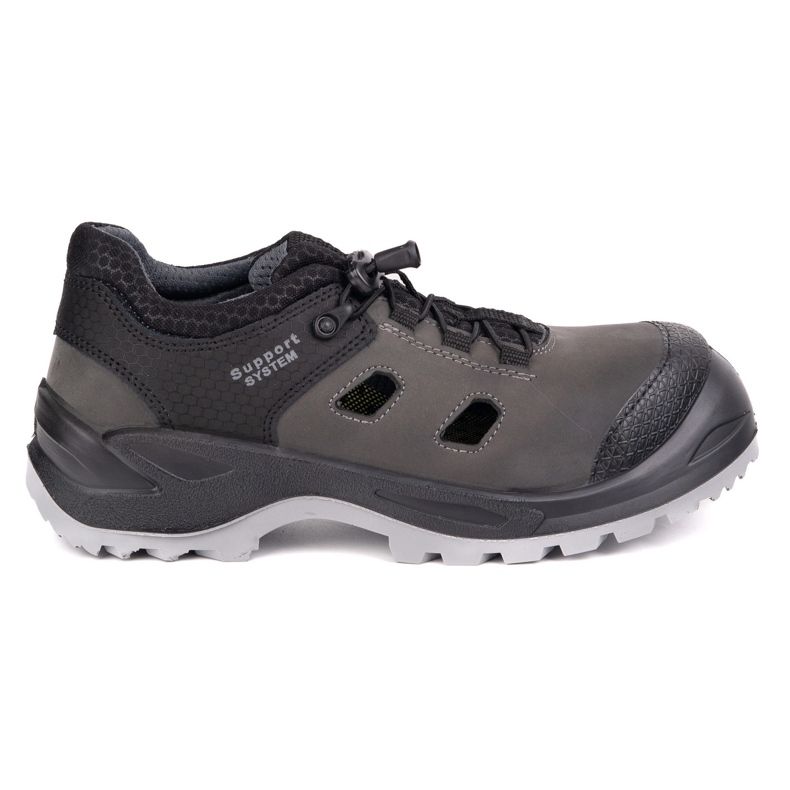 Fagum-Stomil Sandals in pelle maschile Techwork 1164p S1 SR Grey grigio