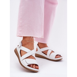 Sandali in pelle femminile Maciejka L6848-11 Bianco