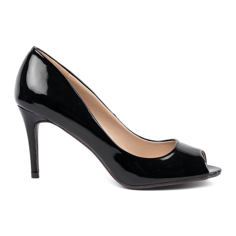 Seastar Pompe verniciate nere con dita nude nero