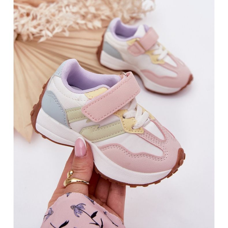 Scarpe sportive per velcro, multicolore