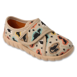Slifori per bambini di Befado 457P002 Velcro in applicazioni beige