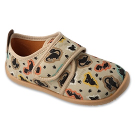 Slifori per bambini di Befado 902x056 Velcro nelle applicazioni beige