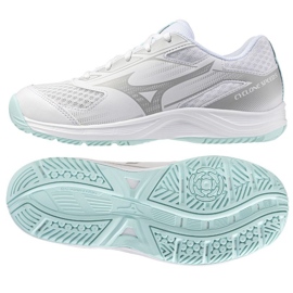 Mizuno Cyclone Velocità 5 V1GC258045 Scarpe da pallavolo bianca