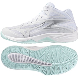 Scarpe da pallavolo Mizuno Thunder Blade con Mid V1GC237540 bianca