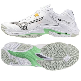 Mizuno Wave Lightning Z8 V1GA240016 Scarpe da pallavolo bianca