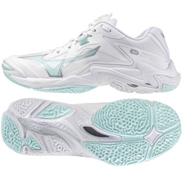 Mizuno Wave Lightning Z8 V1GC240045 Scarpe da pallavolo bianca